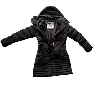 PUFFA THE ORIGINAL DUVET COAT Puffer Mid Length England Black UK 8 S